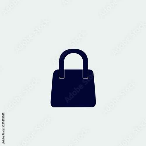 bag icon, vector illustration. flat icon