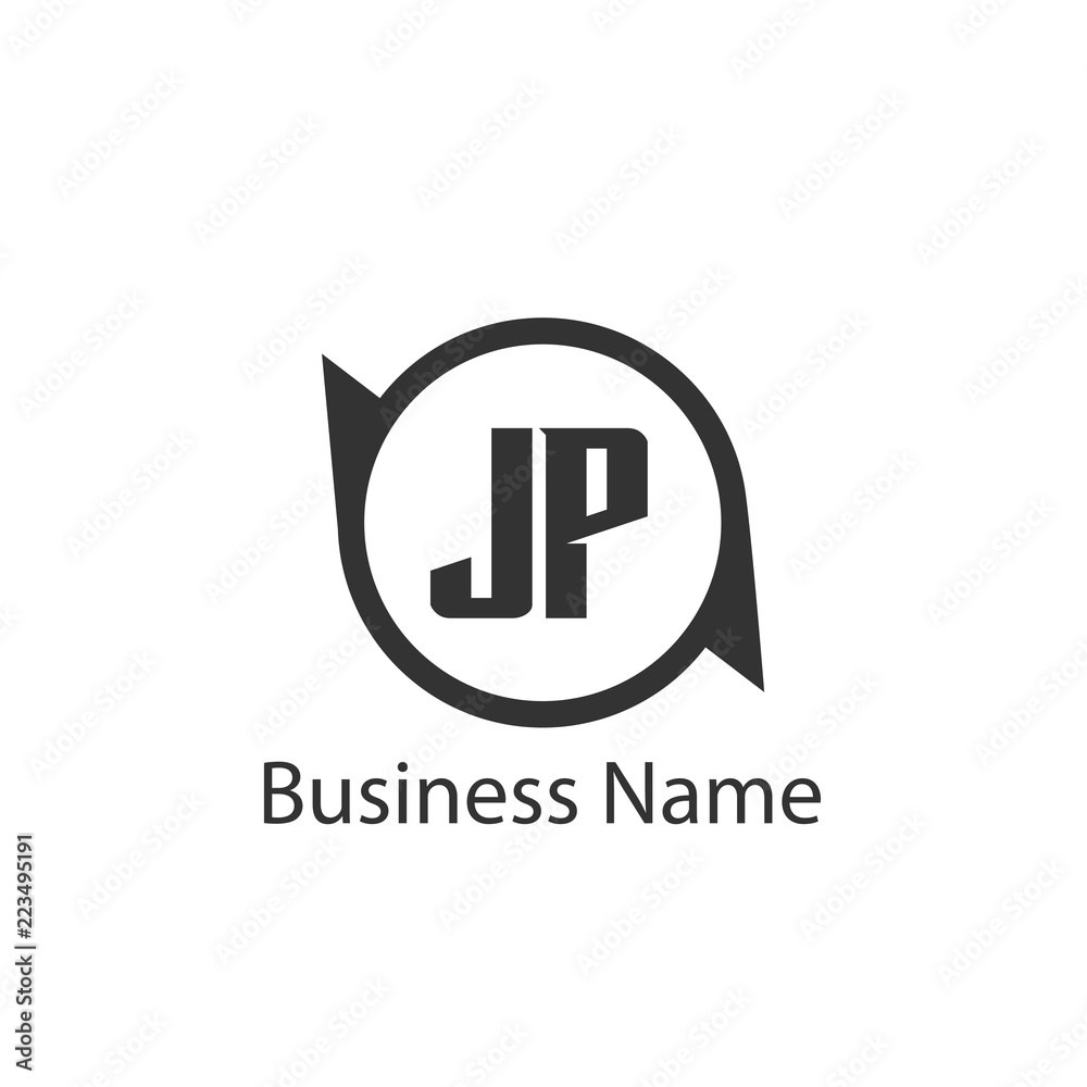 Initial Letter JP Logo Template Design Initial Letter JP Logo Template Design