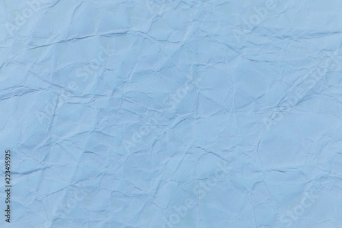 Blue crumpled paper