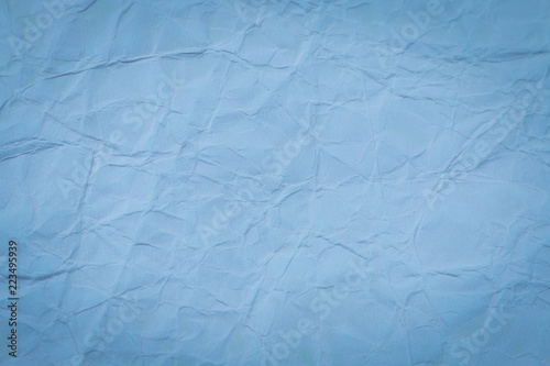 Blue crumpled paper