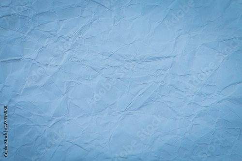 Blue crumpled paper