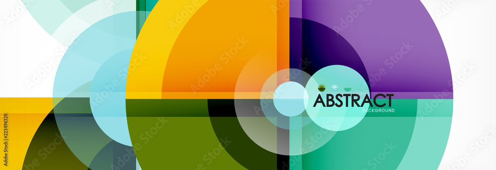 Abstract background bright circles geometric design Abstract background bright circles geometric design