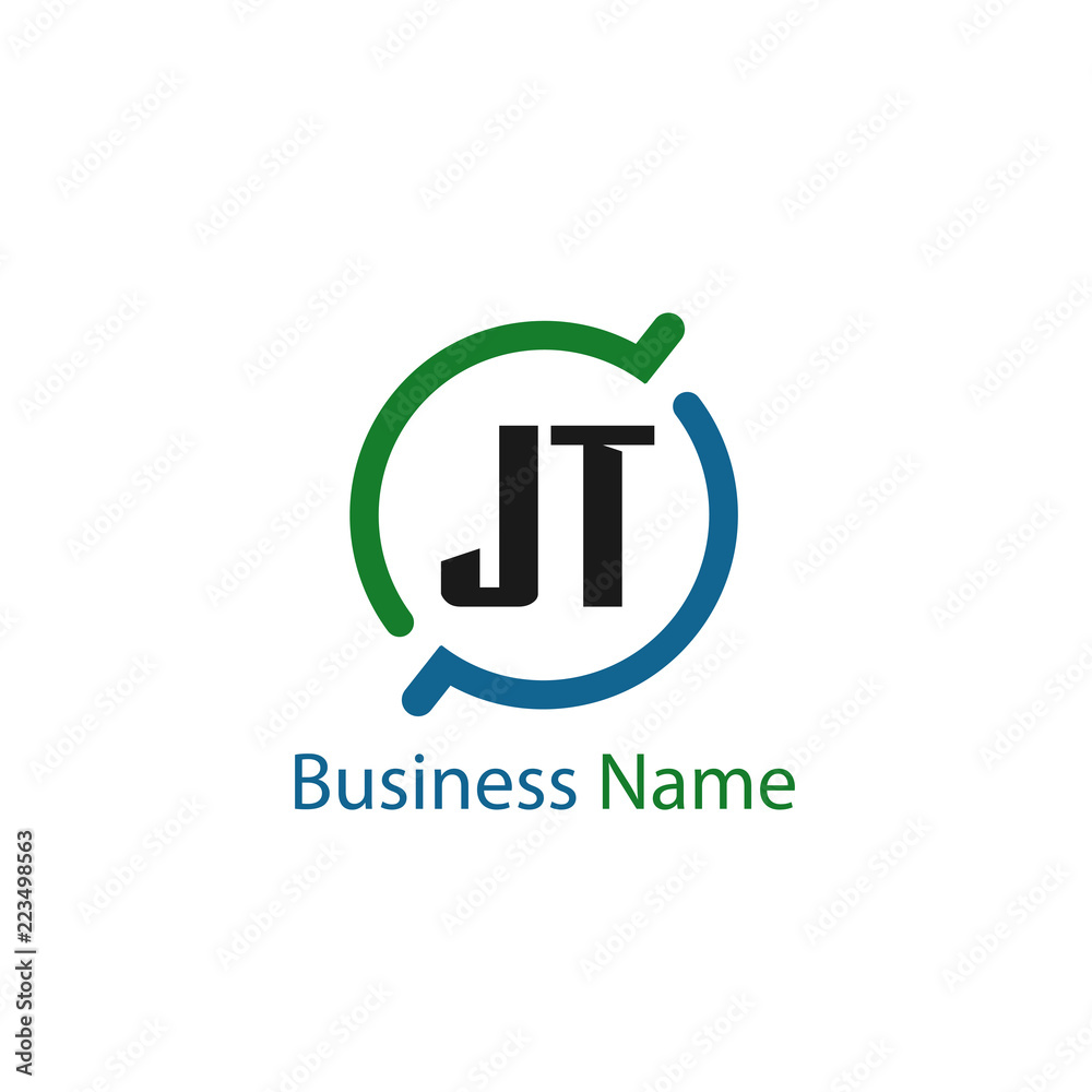 Initial Letter JT Logo Template Design Initial Letter JT Logo Template Design