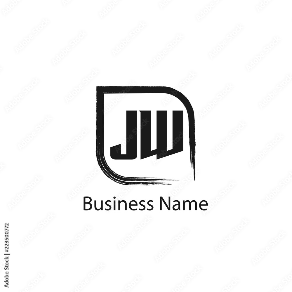 Initial Letter JW Logo Template Design Initial Letter JW Logo Template Design