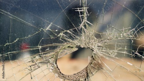 Принти на полотні cracked glass background