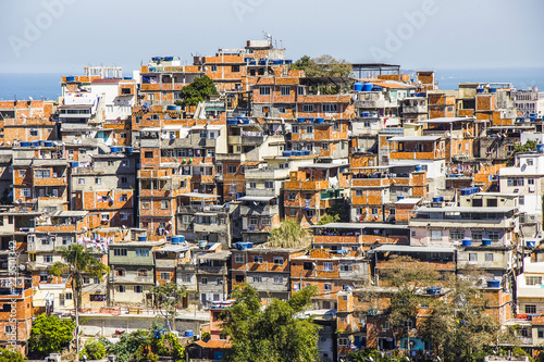 landscape of the Cantagalo favela