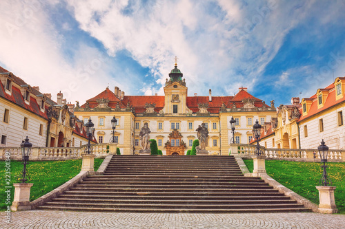 Old historic castle in Valtice, South Moravia, popular travel destination in Czech Republic. photo