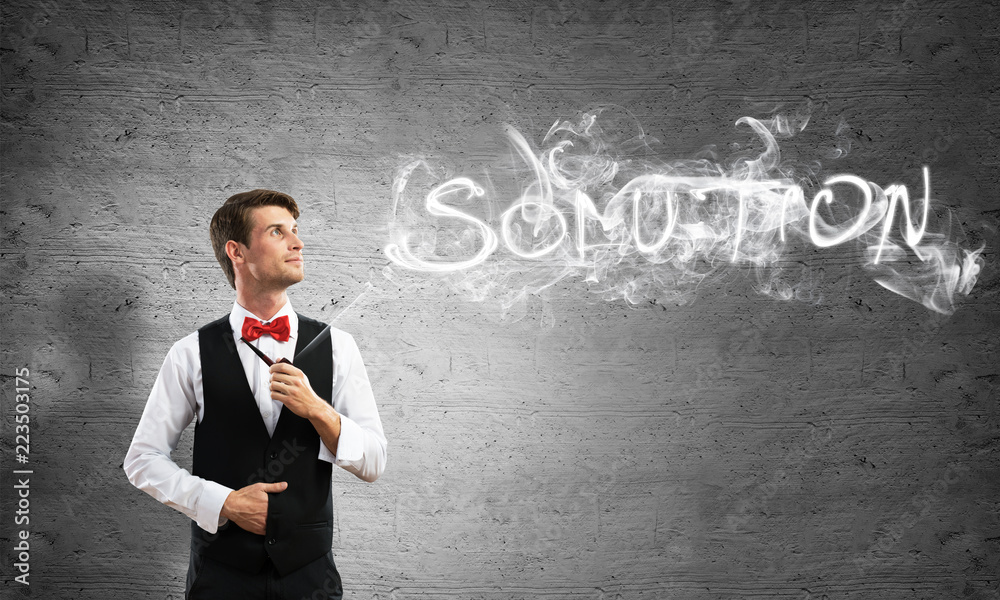 Conceptual image of young businessman. Conceptual image of young businessman.