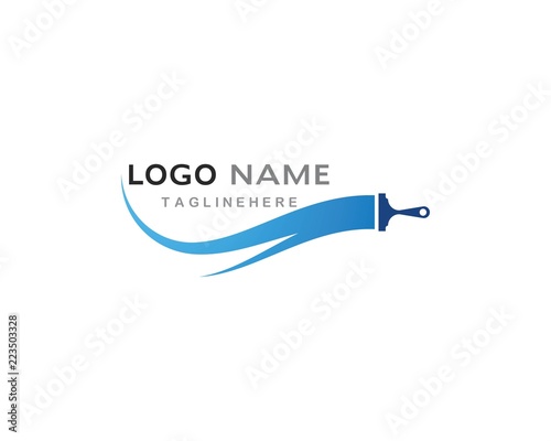 paint logo business vector