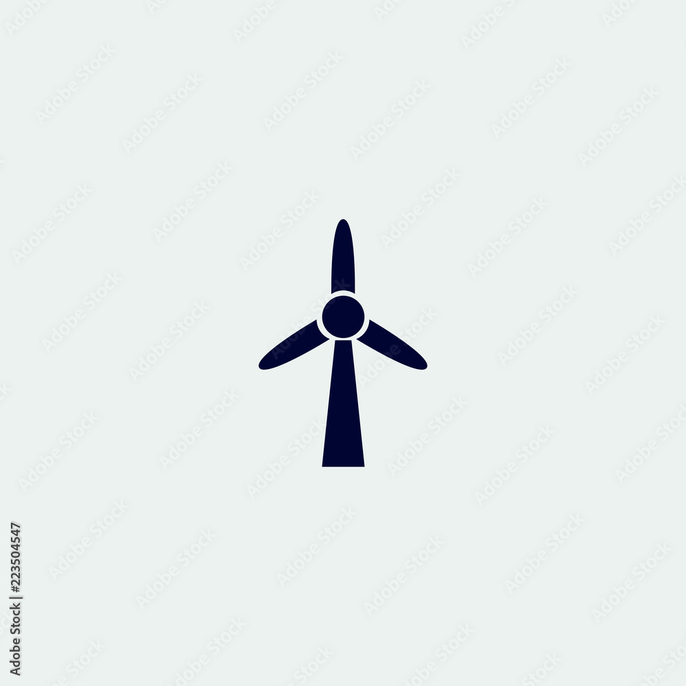 wind energy icon, vector illustration. flat icon wind energy icon, vector illustration. flat icon