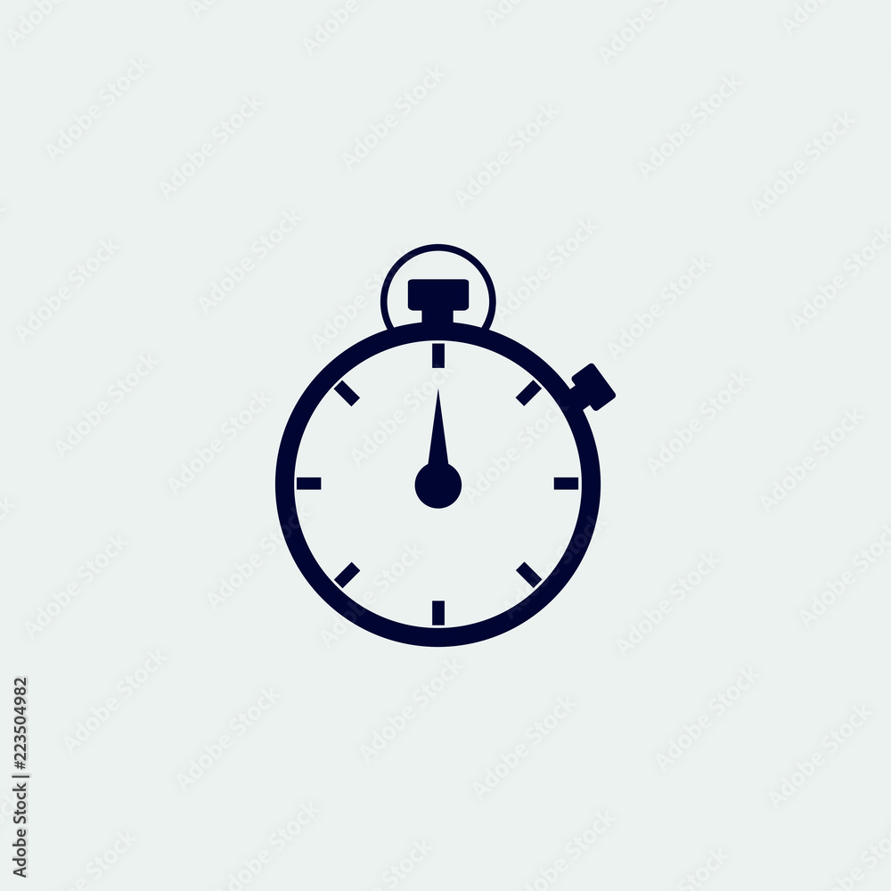 stopwatch icon, vector illustration. flat icon stopwatch icon, vector illustration. flat icon