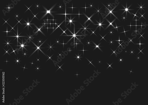 Silver sparkles background