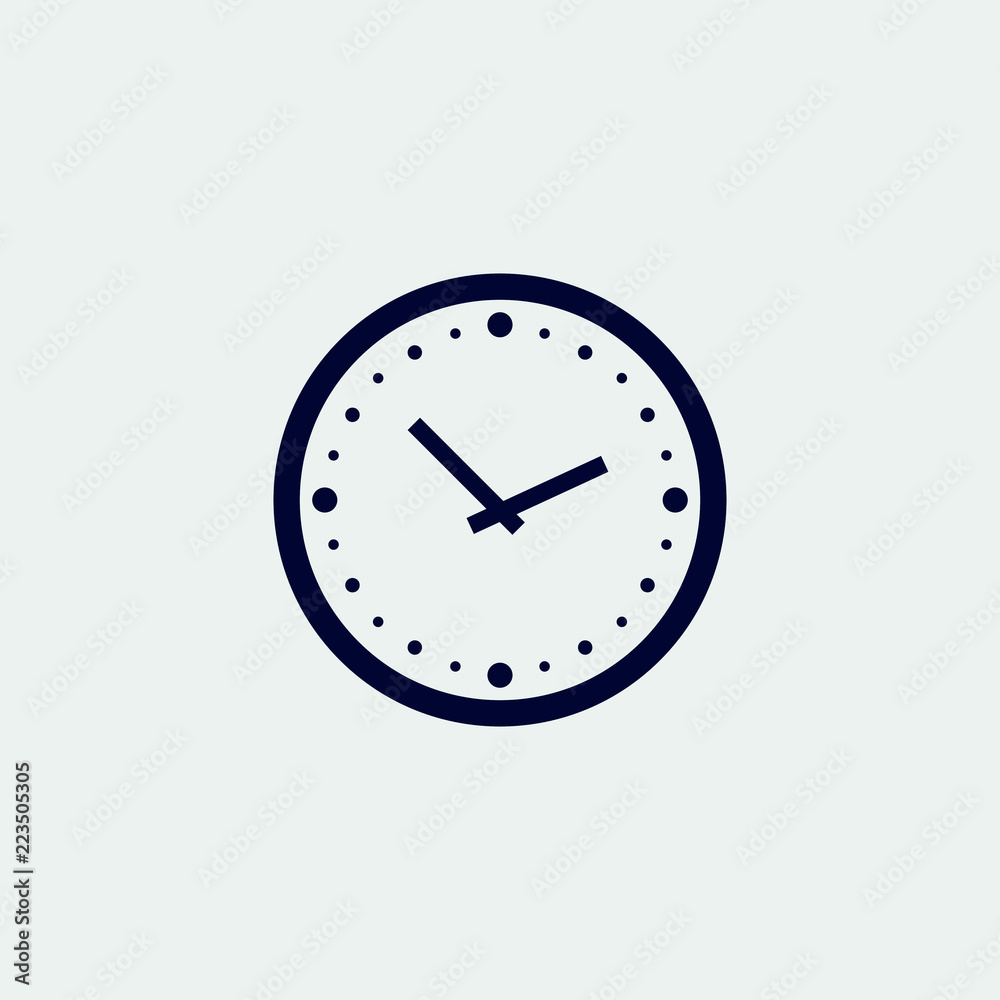 clock icon, vector illustration. time icon. flat icon clock icon, vector illustration. time icon. flat icon