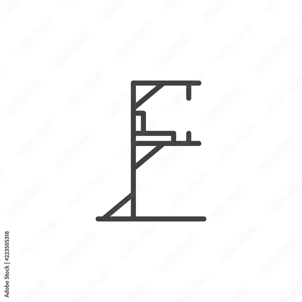 Gym station outline icon. linear style sign for mobile concept and web design. Sport equipment simple line vector icon. Symbol, logo illustration. Pixel perfect vector graphics Gym station outline icon. linear style sign for mobile concept and web design. Sport equipment simple line vector icon. Symbol, logo illustration. Pixel perfect vector graphics
