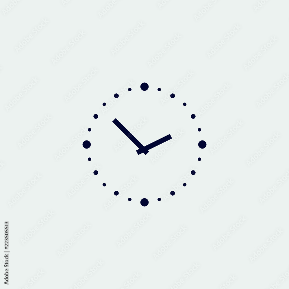clock icon, vector illustration. flat icon. clock icon, vector illustration. flat icon.