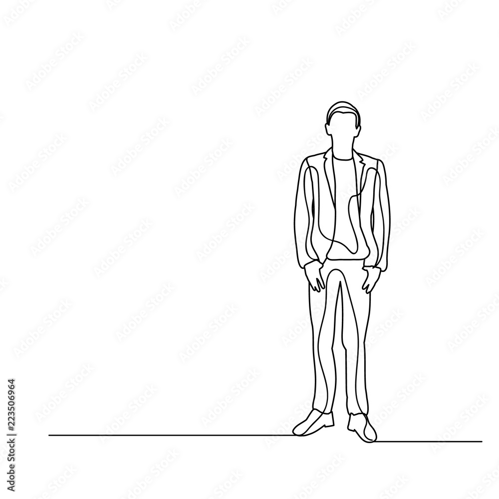 sketch, lines man standing sketch, lines man standing