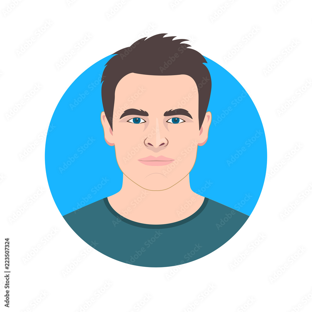 male, portrait, Man, Face icon