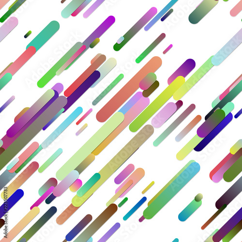 Colorful abstract seamless diagonal gradient stripe background pattern - trendy vector graphic design