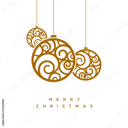 Vector Christmas greeting card design