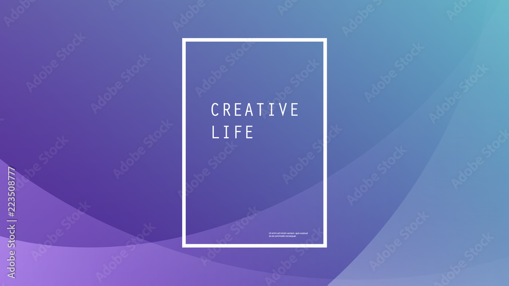 Fototapeta premium Gradient Wallpaper, Background, Flyer or Cover Design for Your Business with Purple and Green Abstract Pattern - Applicable for Reports, Presentations, Placards, Posters - Creative Vector Template