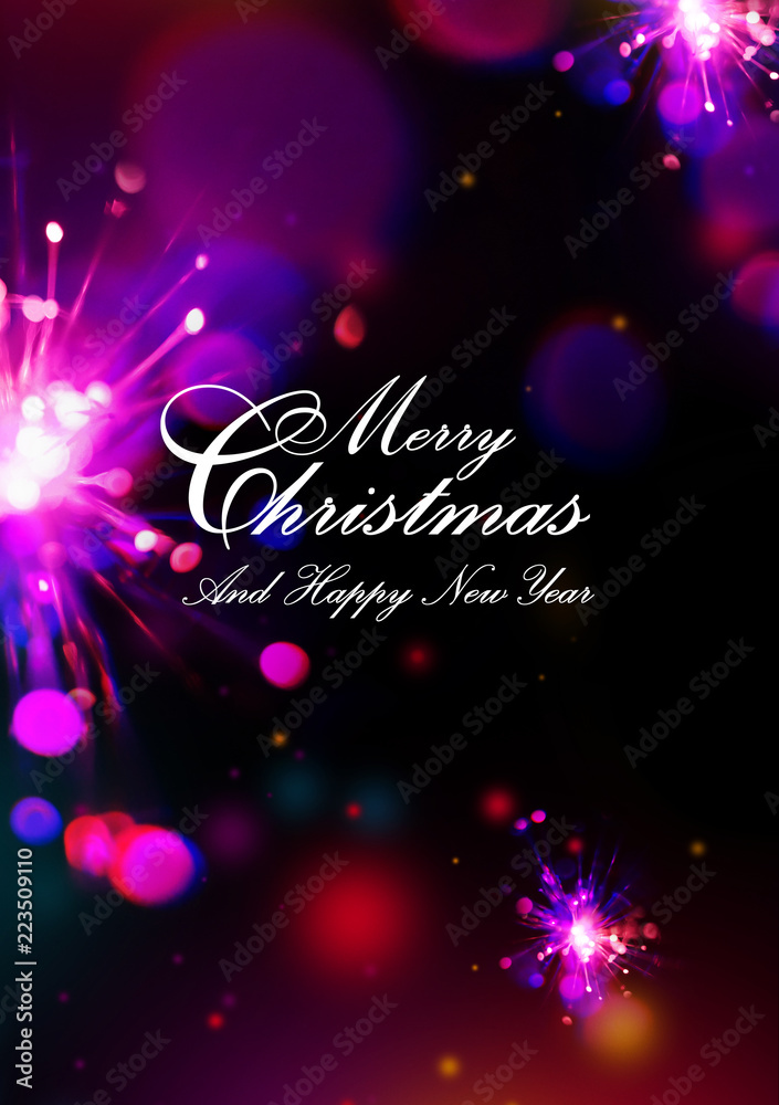 Merry Christmas and New Year card Merry Christmas and New Year card