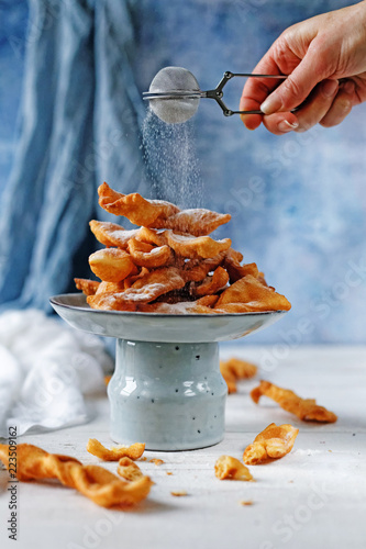 Angel wings with mascarpone cheese photo