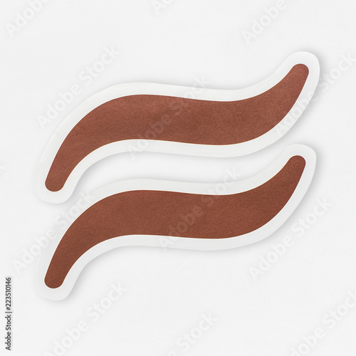 Approximately equal sign icon isolated