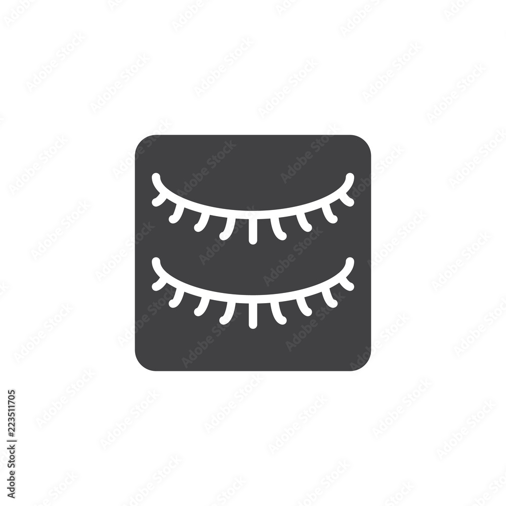 False eyelashes vector icon. filled flat sign for mobile concept and web design. Mascara simple solid icon. Symbol, logo illustration. Pixel perfect vector graphics False eyelashes vector icon. filled flat sign for mobile concept and web design. Mascara simple solid icon. Symbol, logo illustration. Pixel perfect vector graphics