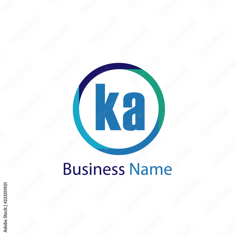 Initial Letter KA Logo Template Design Initial Letter KA Logo Template Design