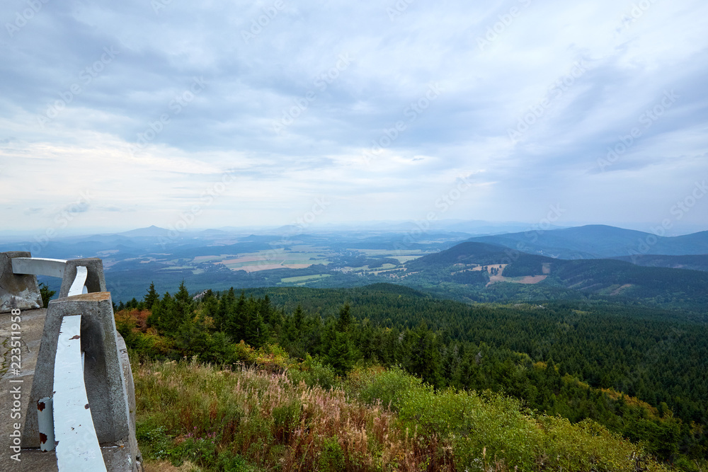 view from the Jested near Liberec town