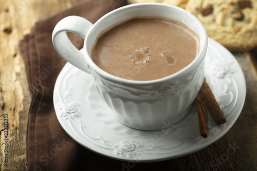 Hot chocolate with cinnamon