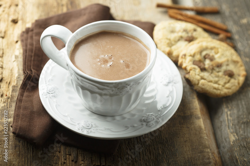 Hot chocolate with cinnamon