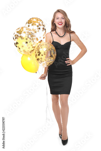 Beautiful young woman with ...