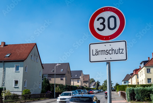 Fotografie Lärmschutz 30er Zone