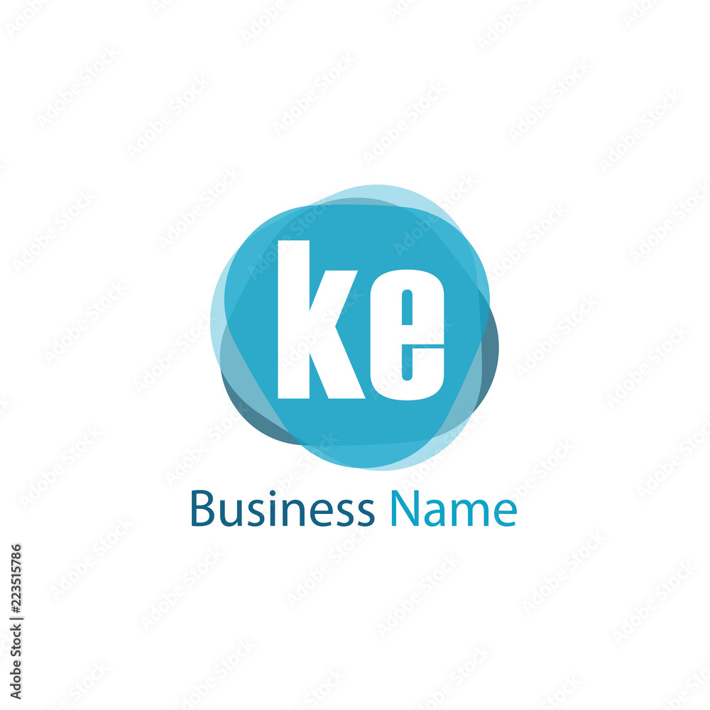 Initial Letter KE Logo Template Design Initial Letter KE Logo Template Design