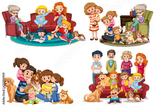 A set of family member