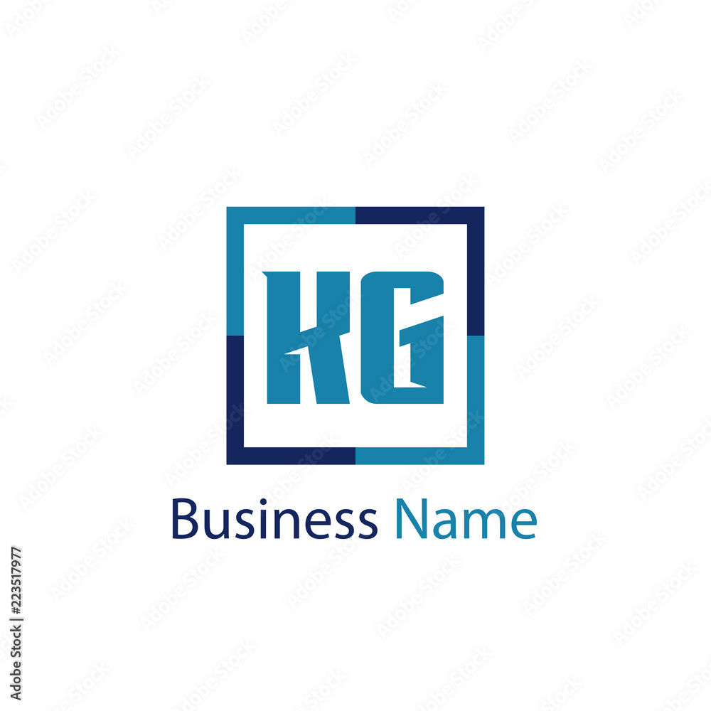 Initial Letter KG Logo Template Design Initial Letter KG Logo Template Design