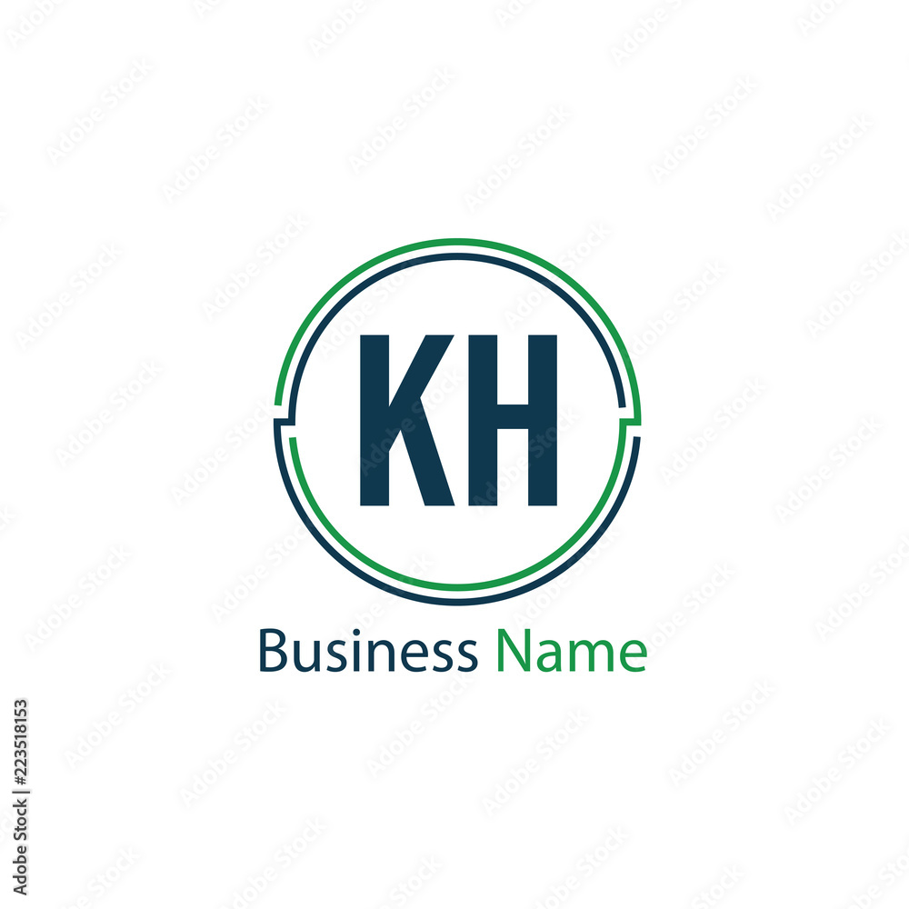 Initial Letter KH Logo Template Design Initial Letter KH Logo Template Design