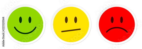 Mood Faces Green/Yellow/Red