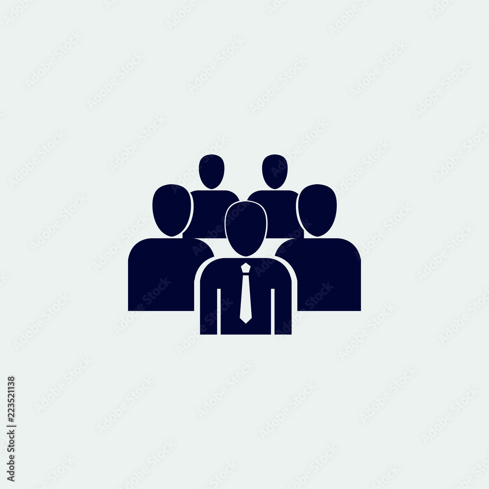 team icon, vector illustration. flat icon. team icon, vector illustration. flat icon.