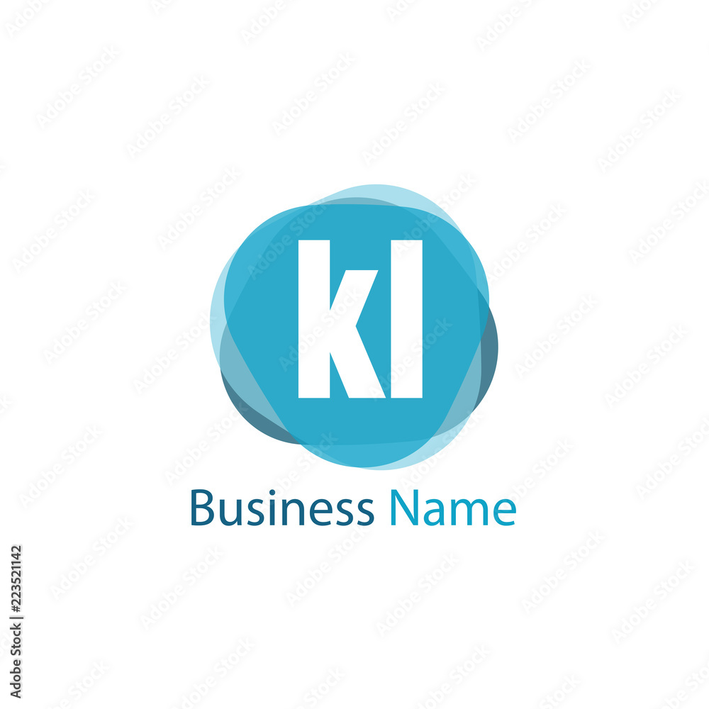 Initial Letter KL Logo Template Design