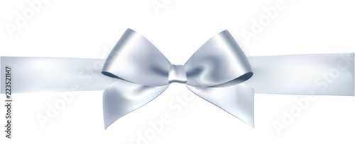 Vector bow and ribbon. photo