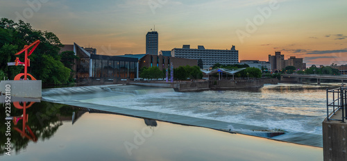 Sunset in Downtown South Bend, IN
