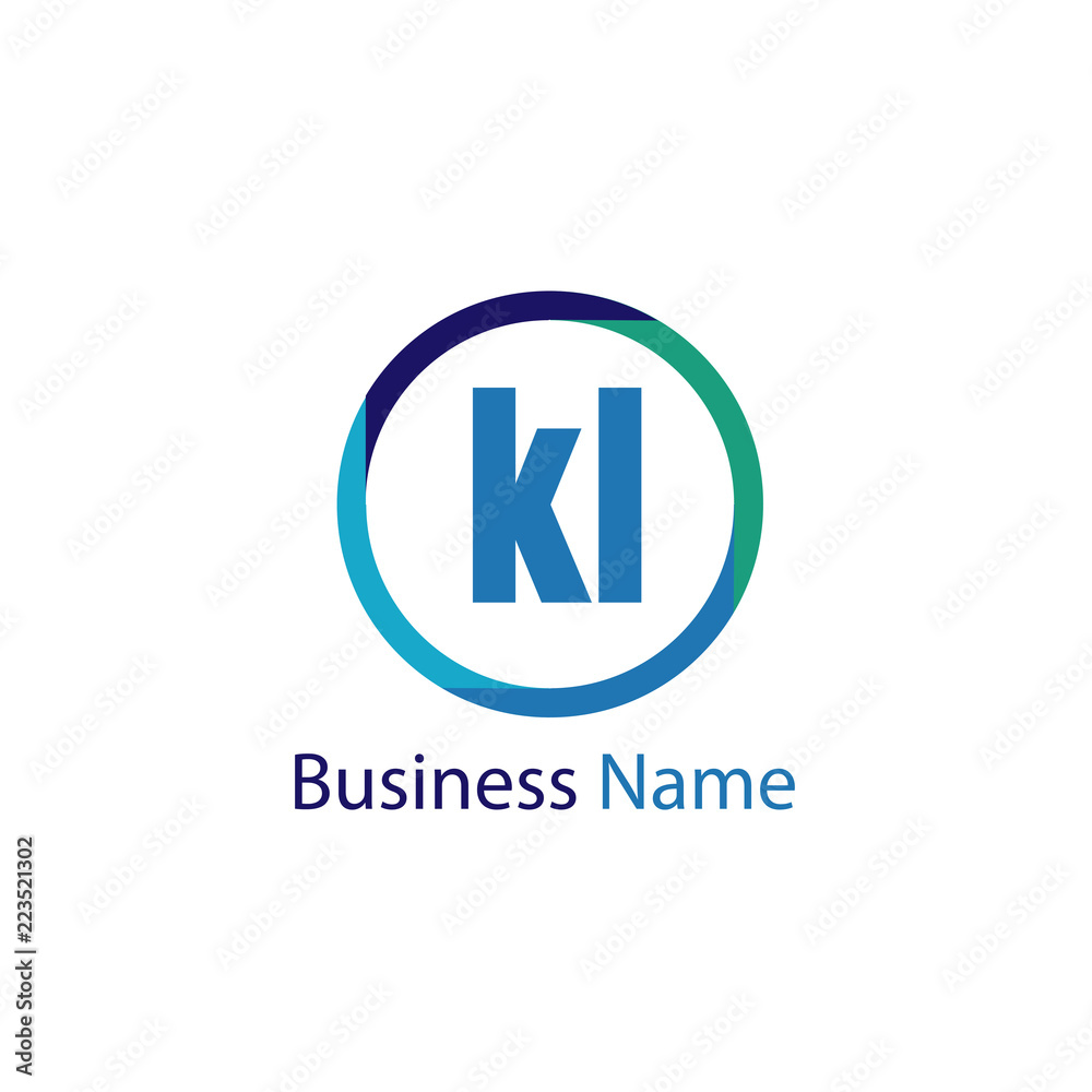 Initial Letter KL Logo Template Design Initial Letter KL Logo Template Design
