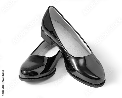 Female lacquered black  shoes
