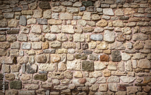 part of a stone wall,