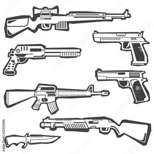 gun and weapons