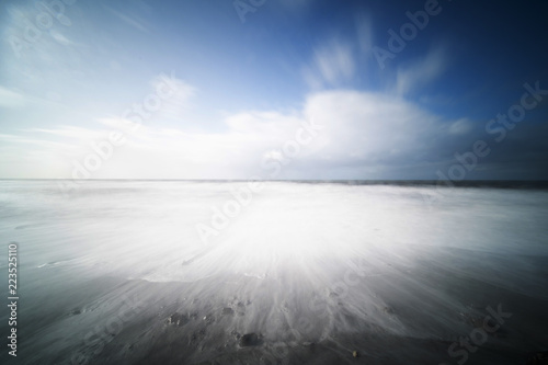 abstract seascape with a long exposure