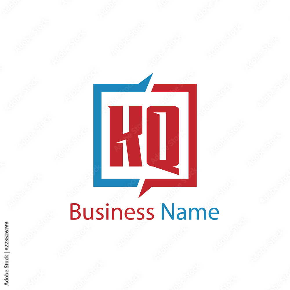 Initial Letter KQ Logo Template Design Initial Letter KQ Logo Template Design