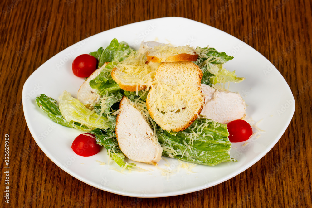 Caesar salad with chicken